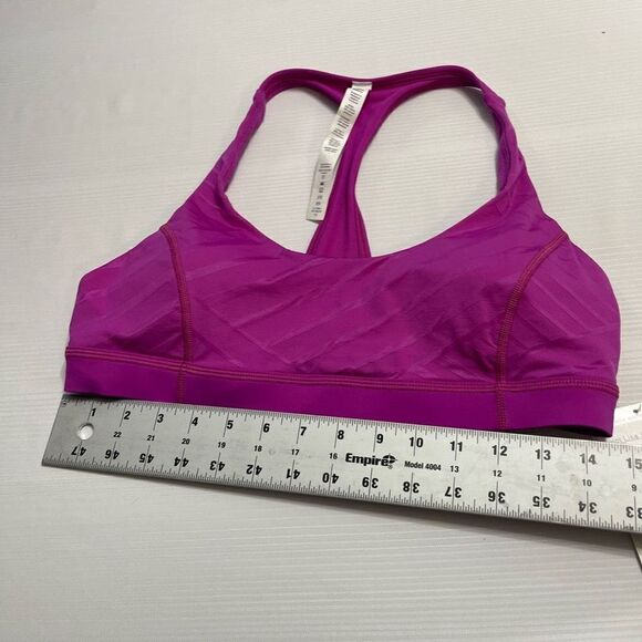 NWT Lululemon Hot Like Agni Pop Pink Purple Bra Size 10 New - Picture 4 of 5
